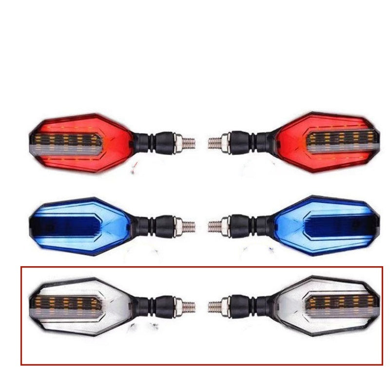 Motorcycle Modified Two-color Light Guide 30LED Steering Indicator Signal