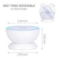 Human body induction night light Charging bedroom corridor lighting 360 degree LED rotating induction light