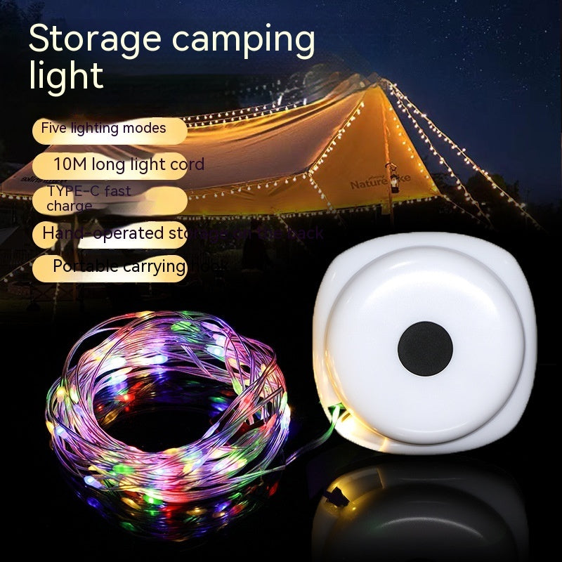 LED Christmas Festival Rechargeable Outdoor Camping Tent String