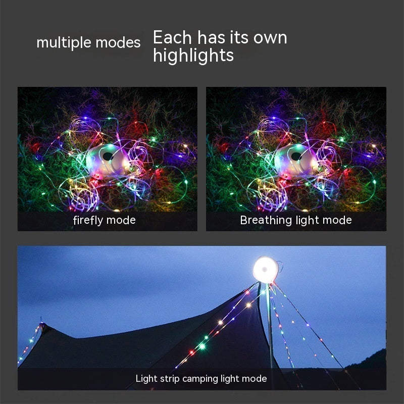 LED Christmas Festival Rechargeable Outdoor Camping Tent String