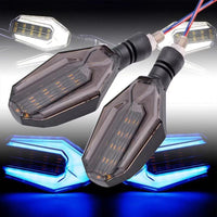 Motorcycle Modified Two-color Light Guide 30LED Steering Indicator Signal