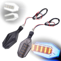 Motorcycle Modified Two-color Light Guide 30LED Steering Indicator Signal