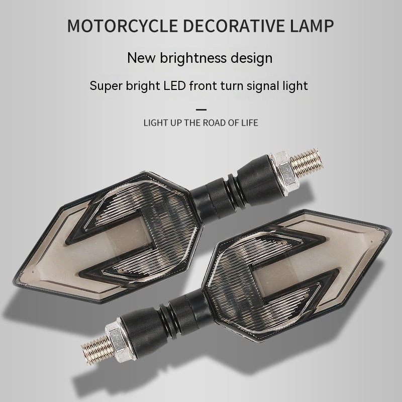 Arrow-shaped LED Motorcycle 12v Electric Vehicle Modification Direction Signal Lamp Arrow Turn Signal