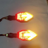 Arrow-shaped LED Motorcycle 12v Electric Vehicle Modification Direction Signal Lamp Arrow Turn Signal