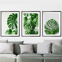 Home Decor Green Plant Canvas Painting